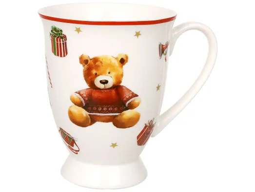 Кружка фарфоровая My Teddy Bear с новогодним декором, 300 мл