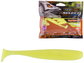 Приманка силиконовая виброхвост съедобная Select Easy Shad 3" col.045 75мм (цена за упаковку 5шт)