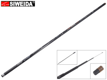 Удочка Siweida "Black Pearl" карбон+композит, без колец, 5-секционная 5м 5-25г