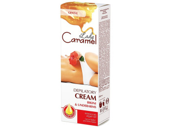 Крем для депіляції Lady Caramel, для зони бікіні та пахв, з маслом какао та ши, 100мл