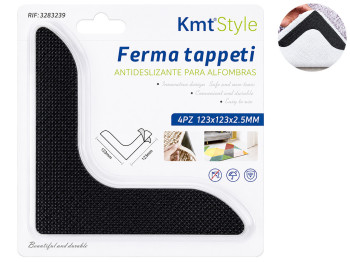 Противоскользящие накладки для ковров KmtStyle угловые, 12,3×12,3 см, (цена за 4 шт)