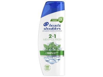 Шампунь 2 в 1 Head & Shoulders Свежесть ментола, против перхоти, 330мл