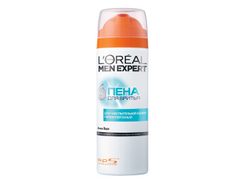 Піна для гоління LOreal Men Expert "Алое Вера" гіпоалергенна для чутливої шкіри "200мл