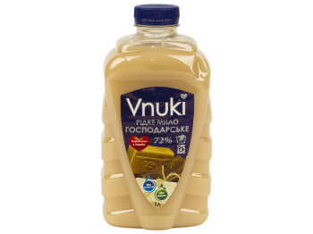 Жидкое мыло 72% хозяйственное Vnuki 1л