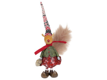 Декоративная фигурка Белочка Хлоя, 24см, цвет - зеленый