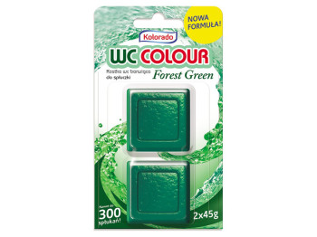 Пігулка для бачка унітазу Kolorado WC Colour зелений 2 шт. 45гр