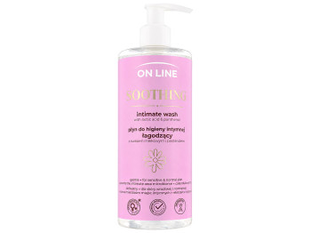 Гель для інтимної гігієни On Line Soothing з молочною кислотою та пантенолом, 390 мл