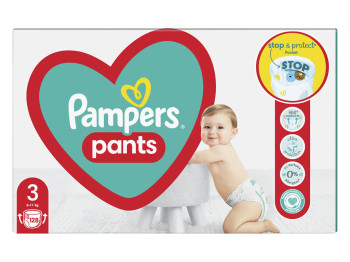 Підгузки-трусики Pampers Pants, одноразові, суперпоглинаючі, розмір 3, 6-11кг, 128шт/уп