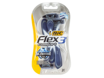 Станки для гоління Bic "Flex 3 Comfort" 3 леза (ціна за набір 3шт)
