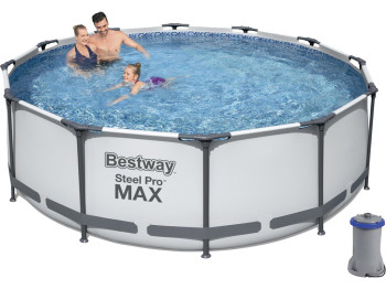 Бассейн каркасный круглый Steel Pro MAX. Bestway 56260