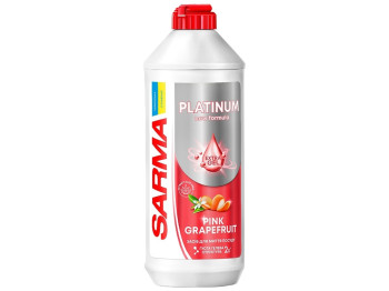 Гель для миття посуду Sarma Platinum, рожевий грейпфрут, 500мл