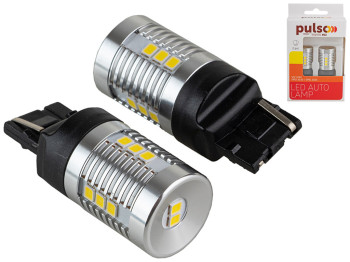 Лампа Pulso габаритні LED 7440/W3x16d/14SMD-2835, 1контакт, 9-18v, 1050lm WHITE (ціна за 2шт) (LP-66