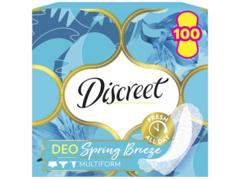 Прокладки ежедневные Discreet Deo Spring Breeze Multiform, аромат весенний бриз, 100шт