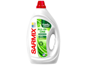Гель для стирки Sarmix All-In-One, универсальный, 48 циклов, 1,9л