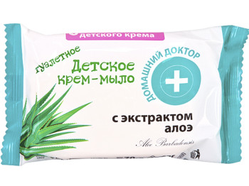 Детское крем-мыло "Домашний доктор" с экстрактом алоэ 70г
