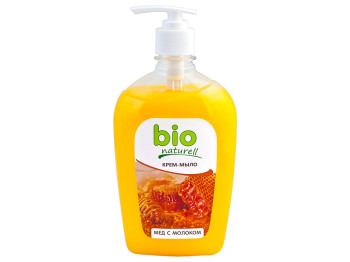 Крем-мыло жидкое "BIO Naturell" Мед с молоком  500мл