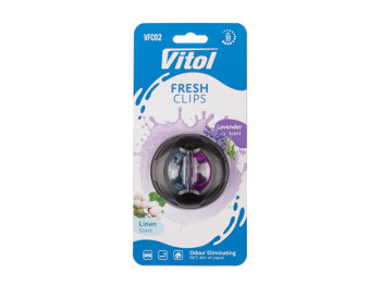 Освіжувач повітря Vitol Fresh Clips Linen + Lavender, кліпса