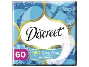 Прокладки ежедневные Discreet Deo Spring Breeze, одноразовые, 1 капля, аромат цветочный, 60шт