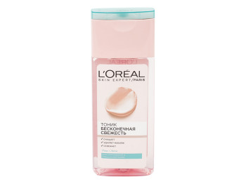 Тонік LOreal "Нескінченна свіжість" очищуючий для нормальної і змішаної шкіри. 200 мл