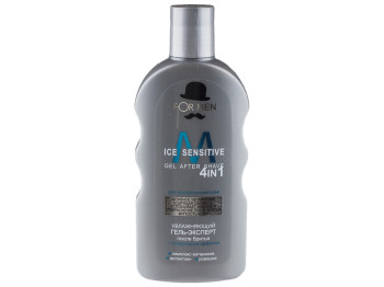 Гель-експерт після гоління чоловічий For men "Ice sensitive 4в1" зволожуючий, для чут. шкіри 200мл