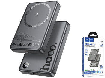 Універсальна мобільна батарея Power Bank Hoco Q34 Clever PD20W, 10000mAh, колір сірий