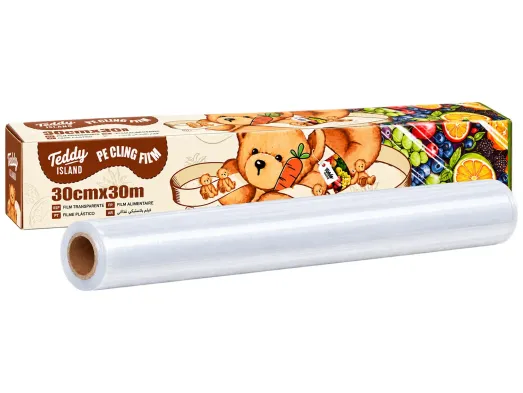 Пищевая пленка Teddy Island полиэтиленовая с отрывным краем, 30 см×30 м