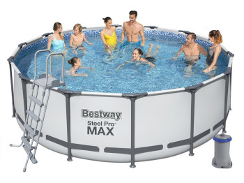 Басейн каркасний круглий Steel Pro MAX. Bestway 5612X