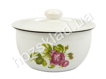 Салатник Idilia с крышкой "Роза Кавказа" 1,5л 17см