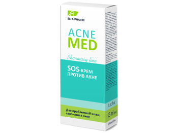 Крем-SOS против акне Acne Med для проблемной кожи, склонной в высыпаниям 15мл