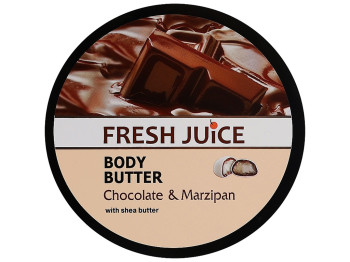 Крем-олія для тіла Fresh Juice Chocolate Marzipan, з олією солодкого мигдалю, какао та ши, 225мл