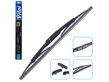Щітка склоочисника каркасна VITOL EXO 14", 35см (VK-14350)