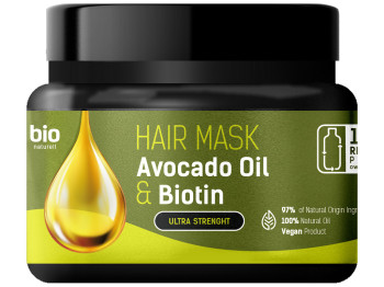 Маска для волос Bio Naturell Avocado Oil Biotin Ультрасила, с маслом авокадо и протеинами, 295мл