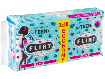 Прокладки Fantasy Flirt Teen "Ultra light cotton care" для крит. днів 3кр. (ціна за уп 20шт) WKL03G