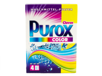 Стиральный порошок бесфосфатный для цв. тканей "Purox" 335г Германия