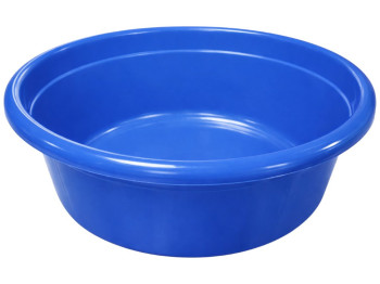 Таз круглий Консенсус, пластик, 50л, 62×25,5см, колір синій