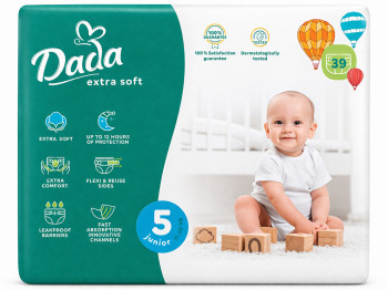 Подгузники Dada Extra Soft, одноразовые, размер 5, 11-25 кг, 39шт