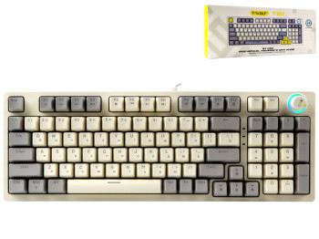 Клавиатура игровая TWolf T50 Blue Switch, Цвет Белый