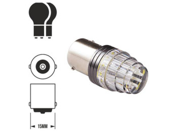 Лампа PULSO габаритна LED 1156, 9SMD-2835, 12v, 7w, 665lm White (ціна за 1шт) (LP-706656)