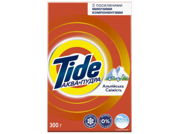 Порошок стиральный Tide Аква-Пудра Альпийская свежесть, ручная стирка, универсальный, 2 цикла, 300г