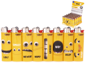 Запальничка Bic "Жовті міми" slim (ціна за 1 шт)