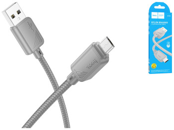 Кабель USB Hoco X113 Micro 2.4A Колір Сiрий
