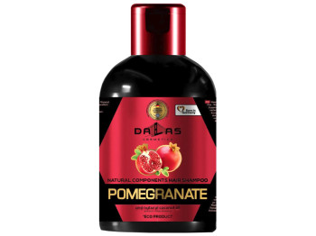 Шампунь для волос Dalas Pomegranate с маслом гранатовых косточек и натуральным кокосовым маслом, 1л