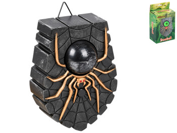 Дзвінок дверний анімований для Хелловіна Spider, пластик, павук, 17×12,5 см