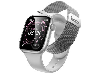 Смарт-часы Hoco Y42 Milan Loop, Bluetooth 5.3, TFT дисплей 2,01", 200мАч, 220×95×30мм, цвет серый