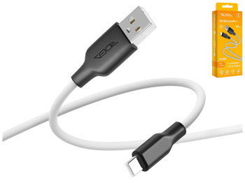 Кабель USB Ridea RC-AI21 AirSiliconePro Type-C 3A Колір Біло-Чорний
