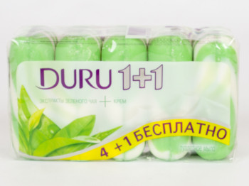 Крем-мыло Duru "1+1 зеленый чай" 90гр (цена за набор 5 кусков)