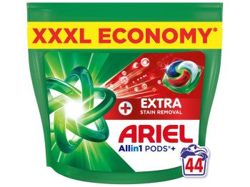 Универсальные капсулы для стирки Ariel PODS+ с мощным пятновыводителем, 44шт