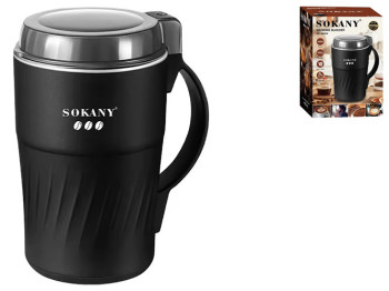 Кавомолка Sokany, 300Вт, 4 леза, нержавіюча сталь, пластик, 10×18,5см, 500г, колір чорний