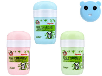 Зубочистки бамбуковые Помічниця Supreme Eco Friendly Панда, 250 шт