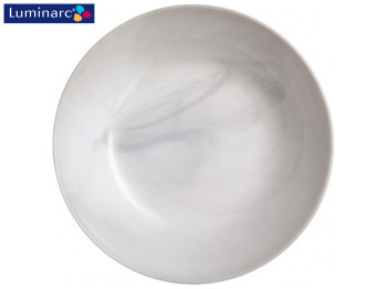 Тарілка супова Luminarc Diwali Granit Marble, склокерамічна, 600 мл, 20 см
